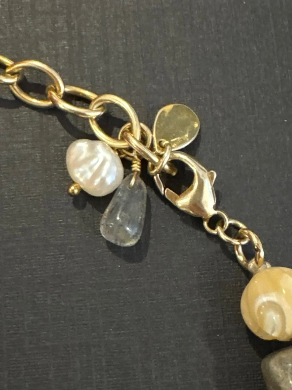 Chan Luu Freshwater Pearl Abalone Labradorite Mixed Gemstone Necklace Boho - Picture 6 of 8
